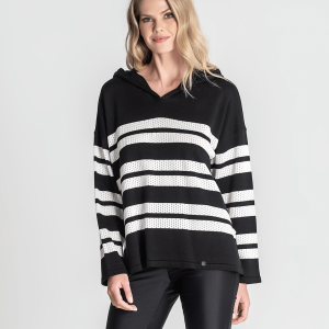 Camisola Capuz C/ Riscas Perfuradas