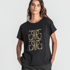 T-Shirt Estampada Dourado RG