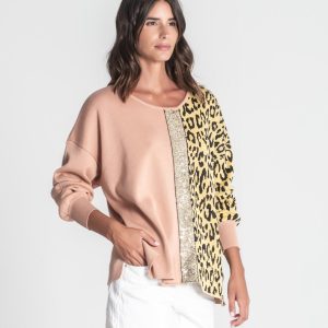 Camisola Animal Print C/ Lantejoulas