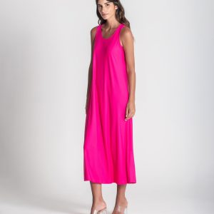 Vestido Básico Comprido Alças Largas