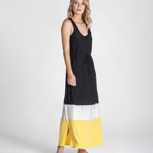 Vestido Tricolor C/ Cinto