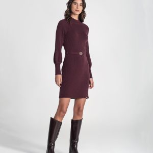 Vestido Canelado C/ Cinto