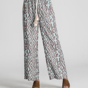 Calça com padrão étnico