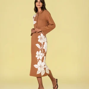 Saia C/ Jacquard Flores