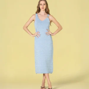 Vestido Lurex Detalhe Fivela