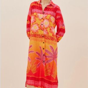 Vestido Camiseiro Estampado