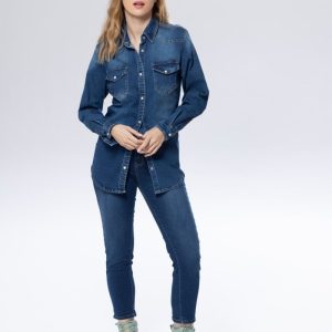 Camisa Jeans C/ Bolsos