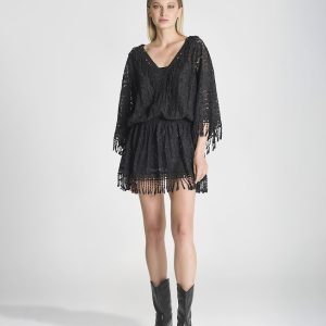 Túnica / Vestido Renda C/ Franjas