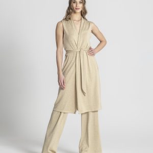 Colete Lurex C/ Cinto