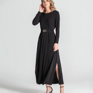Vestido Decote Redondo C/ Cinto