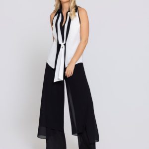 Pantalona Crepe C/ Sobreposição
