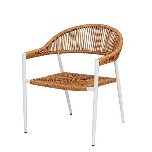Cadeira Neska em alumínio de cor preta 62 X 65 X 80 CM