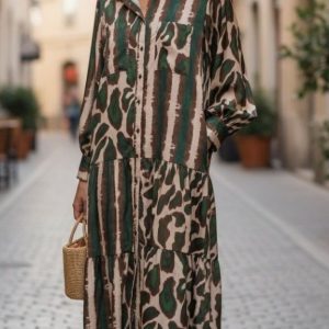 Vestido Camiseiro Acetinado