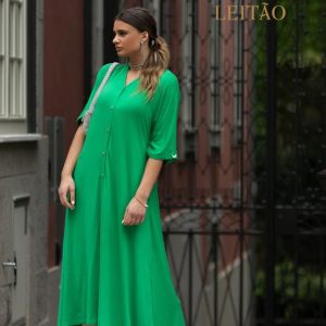 Vestido Camiseiro Liso / Estampado