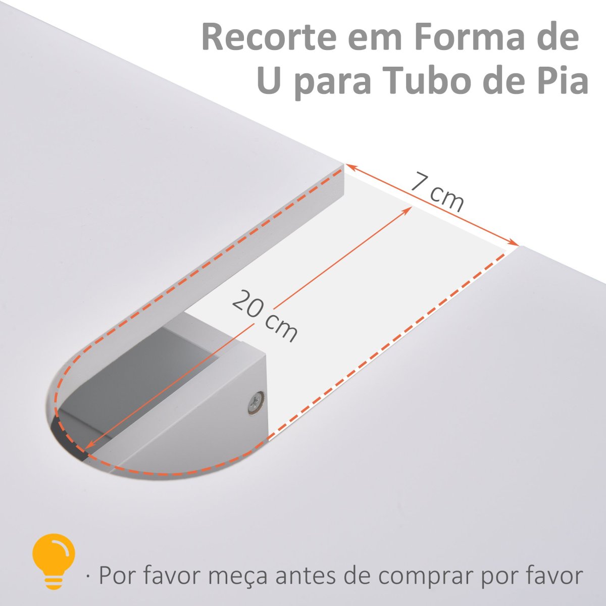 Armário Sob Lavatório, 60x30x60 cm Branco - Image 6