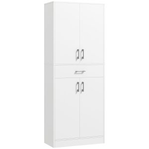 Armário de Cozinha Móvel de Cozinha com 4 Portas 1 Gaveta 70,8x34x180 cm