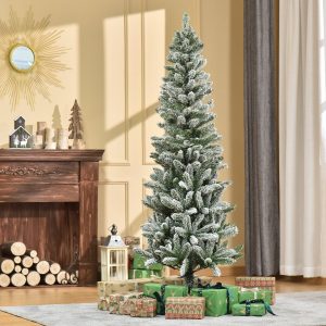 Árvore de Natal 180cm com Neve Artificial com 394 Ramos