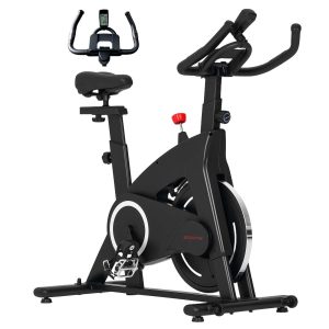 Bicicleta Estática com Volante de Inércia 108x53x111 cm Preto