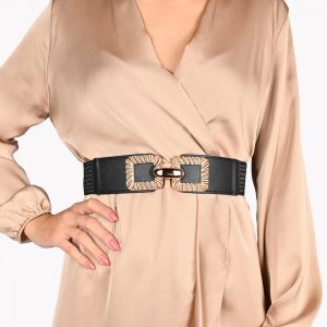 Cinto Ráfia C/ Detalhe Dourado