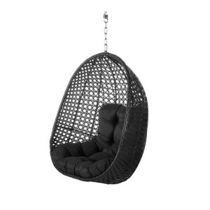 Cadeira Suspensa Dido Vime Preto 81 X 64 X 111,50 Cm