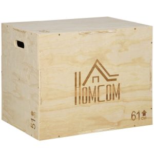 Caixa de Saltos com 2 Alças Recortadas Carga Máxima 120 kg 61x51x73 cm