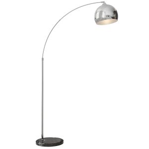 Candeeiro de Pé em Forma de Arco com Altura e Comprimento Ajustáveis 110-115x30x170-180cm
