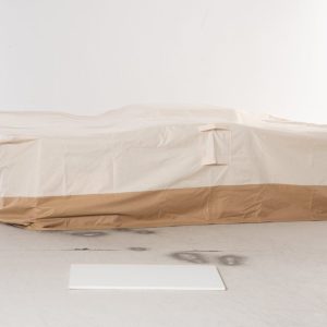 Capa Protetora para Móveis de Jardim 270x200x78cm com Tecido Oxford, 600D Impermeável, 4 Ventilações e 5 Alças Cordão de Tração Bege