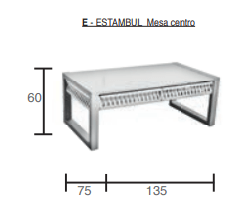 Conjunto de exterior para Jardim Estambul, 2 sofás 1 poltrona e 1 mesa, Resistente e durável - Image 5