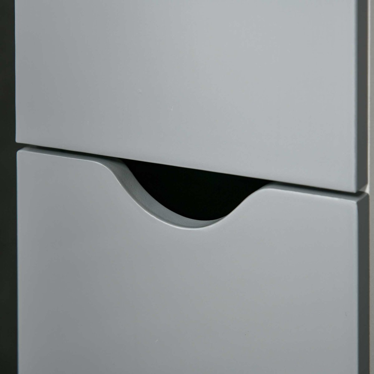 Coluna Casa de Banho com 2 Portas e 2 Prateleiras 15,2×29,8x118cm Branco e Cinza - Image 8