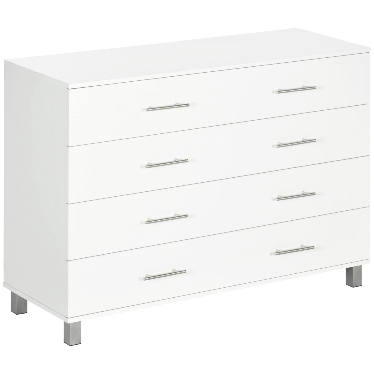 Cómoda com 4 Gavetas de Estilo Moderno para Sala de Estar, Entrada, Corredor 112×38,2x81cm - Image 3