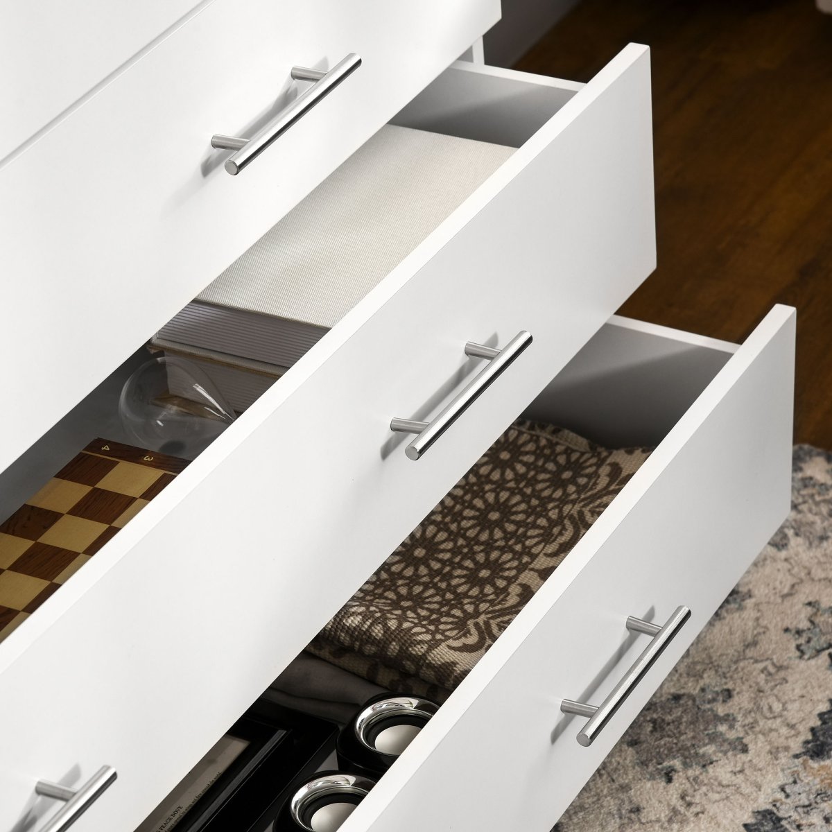 Cómoda com 4 Gavetas de Estilo Moderno para Sala de Estar, Entrada, Corredor 112×38,2x81cm - Image 9