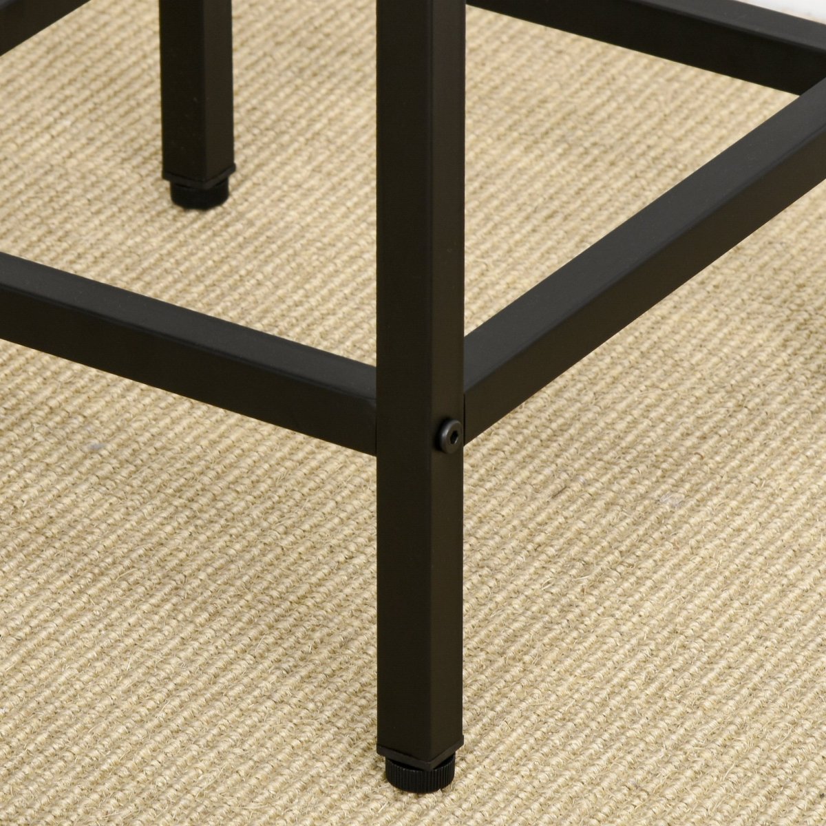 Conjunto de Mesa de Bar com 4 Bancos com Apoio para os Pés, Conjunto de Móveis de 5 Peças, Mesa de 100x60x88cm e Bancos de 32x32x57cm para Sala de Jantar Cozinha Preto e Carvalho - Image 7