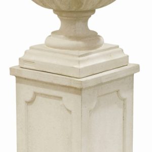 Conjunto de vaso e base em betão