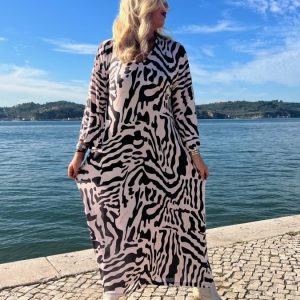Vestido Exclusivo Comprido Decote V