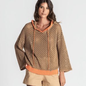 Camisola Perfurada C/ Capuz