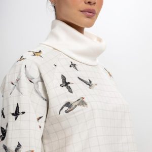 Camisola Gola Alta Cropped