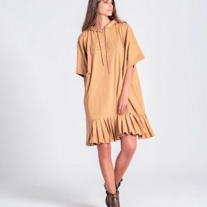 Sweat / vestido capuz fancy oversize