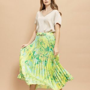 Blusa Cetim Decote v Lurex