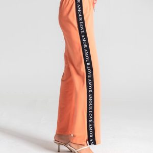 Calça c/ elástico barra Love
