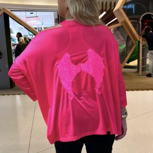 Camisola Oversize C/ Asas Costas Lantejoulas