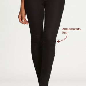 Calça Sarja Skinny Cintura Média