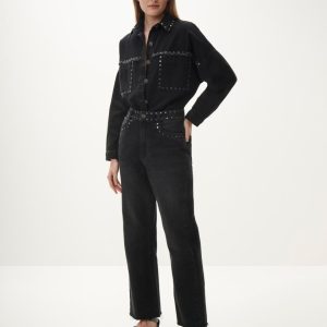 Calça Jeans C/ Tachas