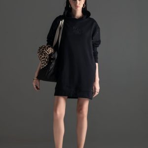 Vestido Capuz C/ Strass