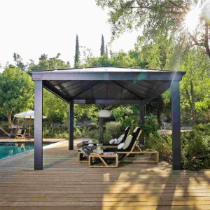 Pérgula Dallas – Estrutura em cinza Canopia