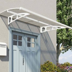 Cobertura, Toldo para Porta Bordeaux em Policarbonato Canopia