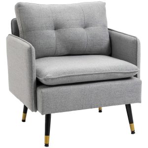 Poltrona Relax com Apoio para os Braços Assento Acolchoado 76x68x80cm
