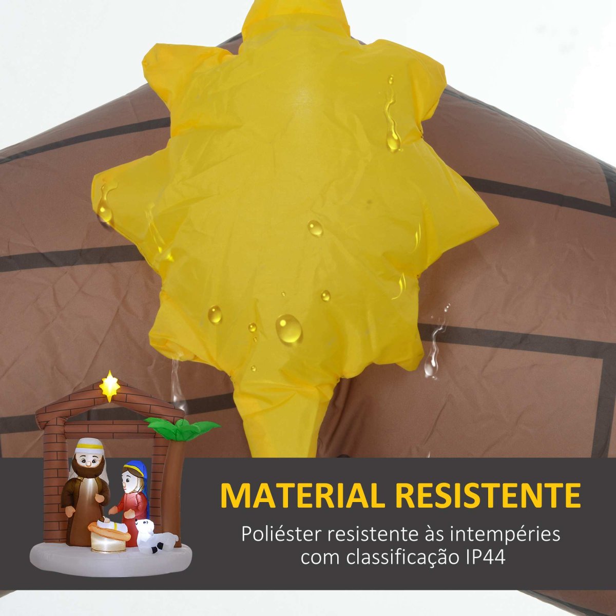 Presépio Insuflável de Natal 150x90x185 cm Multicor - Image 6