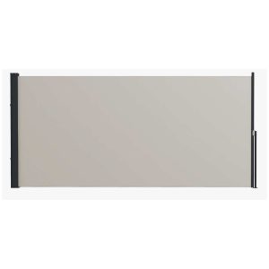 Toldo Lateral Retrátil com Proteção Solar 300×140 cm Cinza Claro