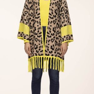 Poncho Animal Print C/ Franjas