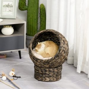 Cama para gatos com Almofada macia e quente, Design Moderno, 42x33x52cm